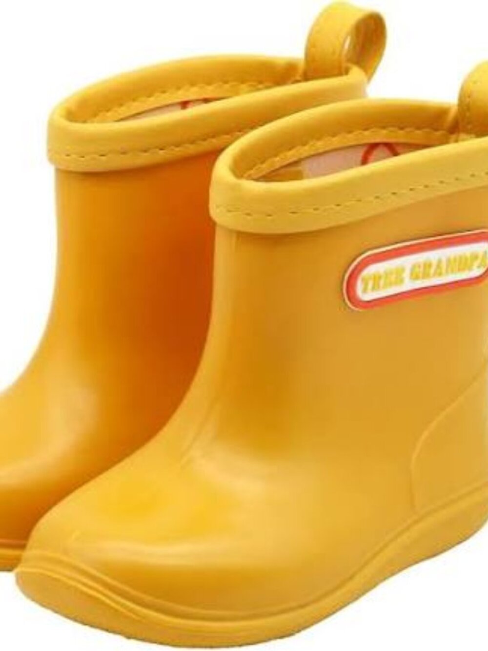 Waterproof Kids Rain Boots with Easy-on Handles for Boys & Girls Size 2